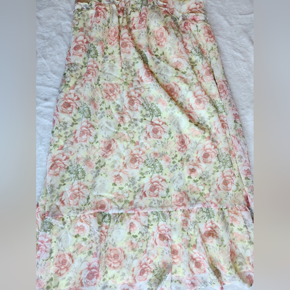 LIKE NEW Juniors No Boundaries Floral Midi Sundress - Picture 2 of 6